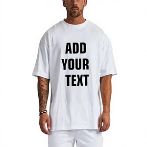 T-shirt pour homme en coton 100% de qualité supérieure, 200 GSM, coupe ample, épaules tombantes, OEM |   Fabricant de vêtements streetwear avec impression personnalisée - Product Image 1
