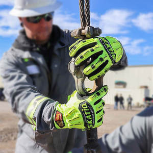 GUANTE DE SEGURIDAD DE IMPACTO Wintex (IMPACTO), LA MEJOR VENTA, GUANTES DE IMPACTO DE PALMA DE CUERO SINTÉTICO DE REPARTO - Product Image 4