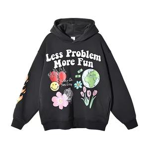 Sudadera con Capucha Extra Grande de Algodón 100% Pesado, Diseño de Alta Calidad, Ropa Urbana para Hombre, Felpa Estampada para Invierno, Personalizada - Product Image 1