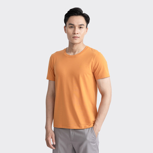 Camiseta deportiva de verano para hombre, transpirable, cómoda, informal, de manga corta, tejida, sólida, ecológica, de secado rápido - Product Image 2