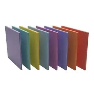 Matte Perspex Pastel Acrylic Blanks Coral Candy Rainbow Colour Sublimation Pink Acrylic Sheet For Laser Cutting
