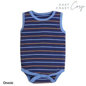 Mono de media manga de algodón suave para recién nacidos | Body a rayas y estampado - Product Image 3