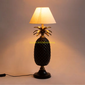 Aluminum <b>Black</b> And Gold Pineapple Shape Table Lamp With <b>Shade</b> Unique Decorative <b>Lighting</b> For Living Room Bedroom Decorative Lamp - Product Image 1