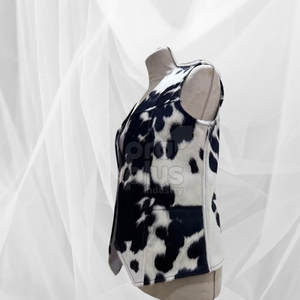 Chaleco de Cuero Vacuno Genuino para Hombre - Prenda Exterior Clásica, Resistente y Casual - Product Image 2