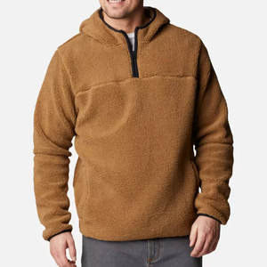 เสื้อฮู้ดผู้ชายผ้าฟลีซสีพื้น ราคาสมเหตุสมผล ทันสมัย ขายออนไลน์ เสื้อฮู้ดขนเชอร์ปาแฟชั่น - Product Image 1