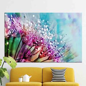 ภาพพิมพ์บนผ้าใบสมัยใหม่: ศิลปะติดผนังสำหรับคนรักดอกแดนดิไลออน, ของตกแต่งทันสมัย, ผ้าใบห่อหุ้ม - Product Image 1