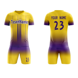 Uniformes cortos de poliéster transpirable de secado rápido con logotipo personalizado de alta calidad, precios al por mayor para adultos - Product Image 1