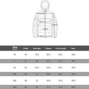 2025 Detachable Custom Embroidery Logo Men's <b>Hooded</b> Custom Warm Thick Outdoor Winter Coat Quilted <b>Padded</b> Bubble <b>Jacket</b> - Product Image 6