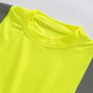 Hi Vis Camisetas de manga corta de seguridad reflectante de alta visibilidad Camiseta 2025 Ropa DE TRABAJO Camiseta de seguridad de manga corta de alta visibilidad - Product Image 5