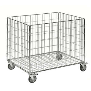 Stainless Steel Network Trolleys Metal Conveyance <b>Carts</b> - Product Image 1