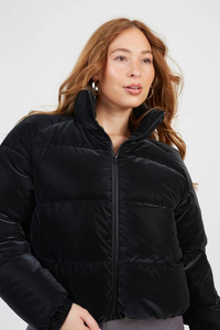 Chaqueta de Invierno Acolchada para Mujer de Alta Calidad, Transpirable, de Punto y Lona - Product Image 6