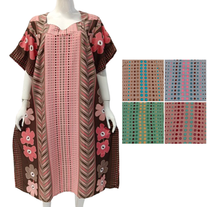 CHRYSANTA Best-seller Robe d'été décontractée pour femme 100% rayonne motif floral doux et lisse pour un usage quotidien - Product Image 1