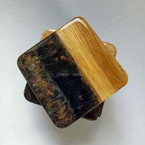 Classic Style Best Shaped Resin and Wooden Coaster <b>Set</b> Custom Material Kitchen Stone Pads Handmade in India - Product Image 3