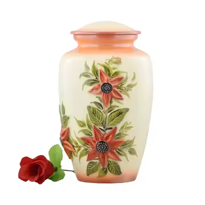 Belles urnes de crémation Urne funéraire Urnes de crémation en métal en aluminium pour garder les cendres humaines Pot de crémation en gros Date - Product Image 3