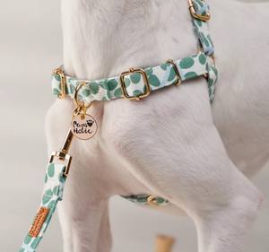 Minty Dew Fashion Cotton <b>Dog</b> Harness with S-Pulling Stop Stylish and Comfortable - Product Image 2