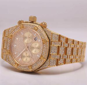 Colección de Relojes de Lujo para Hombre de Calidad Estándar, 42 mm, Claridad VVS, Relojes con Diamantes Moissanite Disponibles desde India - Product Image 2