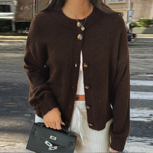 <span class=keywords><strong>Pull</strong></span> décontracté pour femme à manches longues, ouvert sur le devant, en tricot ample, cardigan, haut de <span class=keywords><strong>streetwear</strong></span> d'automne, manteau, <span class=keywords><strong>pull</strong></span> femme - Product Image 4