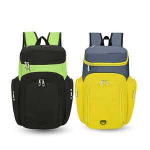 Sac à dos de basketball en nylon et polyester avec compartiment pour ballon, motif lettres, durable et portable, sac de sport et de voyage unisexe BB-0049 - Product Image 1