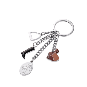 Portachiavi in Metallo Personalizzati Pferdeglck, Gadget su Misura - Product Image 2