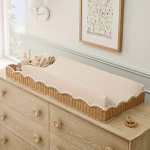 New collection scalloped kid's basket with OEM ODM color, size made in Vietnam wholesale price - Product Image 1