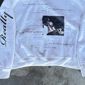 Sudaderas con Capucha al por Mayor, Ecológicas, Estilo Urbano, Personalizadas, con Estampado de Piedras de Cristal, Forro Polar de Algodón, Cierre de Cremallera - Product Image 6