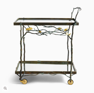 Stainless Steel And Brass Decorative Food And Bar Cart <b>Large</b> <b>Bowls</b> For Counters and Tabletops in Home Decoration - Product Image 3