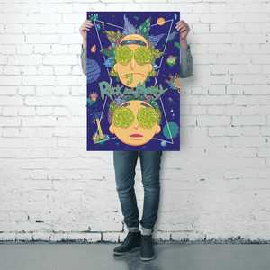 Póster en Lienzo de Rick y Morty, Arte Mural de High in the Sky - Product Image 4