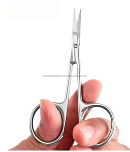 Manicure Pedicure <b>Cuticle</b> Scissors Curved Tip Stainless Steel Nail Beauty Makeup Scissor <b>Tool</b> - Product Image 4