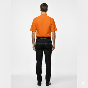 Conjunto de Uniforme Corporativo Personalizado en Color Naranja para Personal, Hombres y Mujeres, Uniforme Formal para Recepción de Hotel, Fabricante de Uniformes de Oficina - Product Image 2