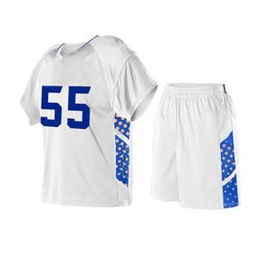 Vêtements d'équipe personnalisés en gros pour hommes adultes, maillot et short de lacrosse sublimés, respirants, 100% polyester, nouveau design - Product Image 4
