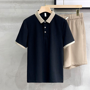 OEM logo personnalisé broderie imprimé design été nouveau polo en coton hommes mince lâche hommes polos à manches courtes - Product Image 3