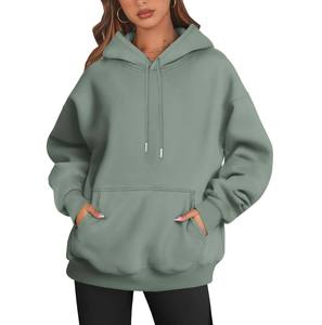 Sudadera con capucha y sudaderas de moda de invierno para mujer, nuevas camisetas estampadas de algodón con capucha sólida con logotipo frontal, estilo cálido grueso - Product Image 1