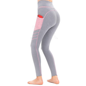 Leggings élastiques avec finition lisse et haute extensibilité Leggings d'entraînement avec tissu extensible pour un confort maximal - Product Image 4