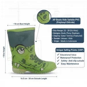 Bottes de pluie pour femmes et hommes - Chaussures d'extérieur durables, imperméables et antidérapantes - Product Image 1
