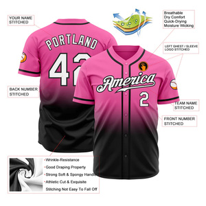 Jersey de béisbol personalizado | Jersey de sublimación de poliéster unisex | Uniforme de béisbol de equipo de hombre al por mayor barato - Product Image 2