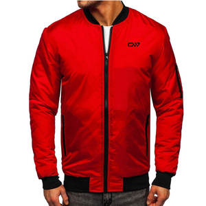 Chaqueta Bomber cálida de invierno para hombres Prendas de abrigo con múltiples bolsillos Cremallera resistente y forro Marca personalizada - Product Image 2