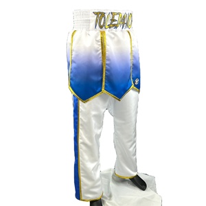 กางเกงคิกบ็อกซิ่งผ้าซาติน ผลิตตามสั่ง ผู้ผลิตกางเกงคิกบ็อกซิ่งแบบ OEM บริษัทผลิตชุดกีฬา - Product Image 2