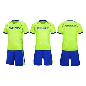 Conjunto de Uniformes de Fútbol para Hombre, Camisetas de Fútbol de Manga Corta y Pantalones Deportivos para Adultos, Impresión Personalizada, 100% Poliéster Transpirable - Product Image 3