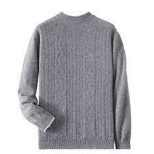 Pull en maille torsadée de qualité supérieure 100% coton Tissu doux et confortable Port quotidien en hiver Confort Sophistication Forte demande - Product Image 2