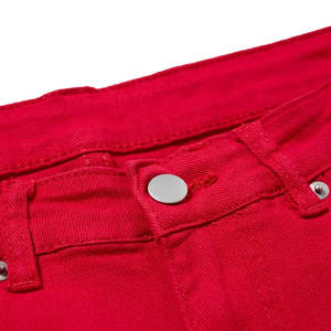 Collection d'été pour hommes de haute qualité Short en jean coupe ample couleur unie décontracté taille haute Short en jean à vendre - Product Image 5