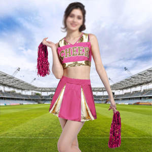 Ensemble d'uniformes de cheerleading pour hommes de haute qualité, séchage rapide, respirant, léger, couleur unie, 100% polyester - Product Image 6