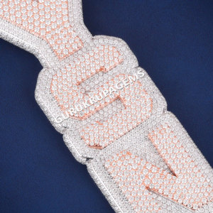 Nouveau à la mode 925 en argent Sterling rond VVS Moissanite diamant dernier pendentif en gros - Product Image 3