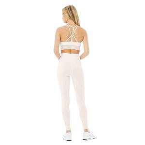 Conjuntos de ropa deportiva sin costuras sin tirantes a cuadros de poliéster 100% de alta calidad, ropa de Yoga personalizada para mujer al por mayor para gimnasio y Fitness - Product Image 3