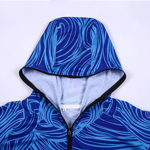 Sweat à capuche de pêche unisexe à manches longues, personnalisable, imperméable, coupe-vent, respirant, anti-UV, séchage rapide, 100% sublimation - Product Image 6