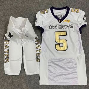 Uniforme de football américain en sergé personnalisé, vêtements de sport, ensembles d'uniformes de football OEM ODM, uniforme de football américain en sergé - Product Image 1