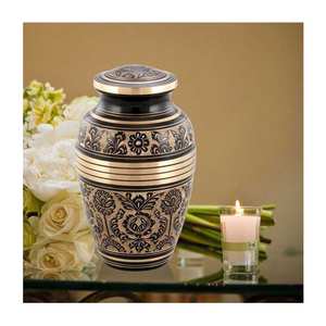 Custom Design Handmade Metal Brass Urn Funeral Accessories Aluminum Urn Cremation Custom Made With Export Quality - Product Image 1