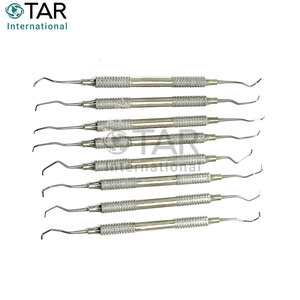 Juego de Curetas Dentales Alemanas Premium Gracey, Kit de Instrumentos Médicos Veterinarios Dentales, Mango Hueco de Doble Extremo, Limpieza Periodontal - Product Image 4