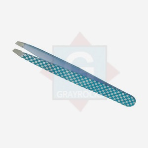 Pince à sourcils de haute qualité en acier inoxydable pointe inclinée pince à sourcils beauté - Product Image 5