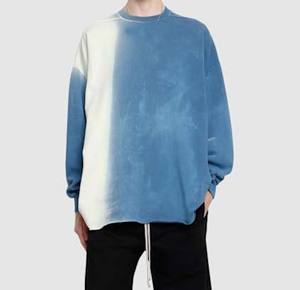 Sudadera de calidad superior para hombre, venta al por mayor, jersey de cuello redondo personalizado, ropa informal ligera, sudadera de Color sólido - Product Image 3