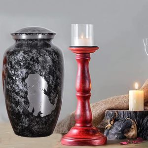 Urna de cremación hecha a mano de aluminio, urnas de recuerdo funerario conmemorativo para adultos para hombres, mujeres, niños y ataúd para cenizas - Product Image 3
